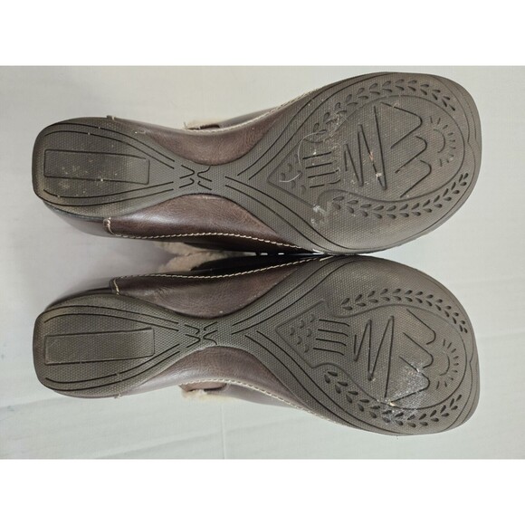 Rialto Fuzzy Trimmed Mules Clogs With Side Tassels Size 9 - Picture 8 of 8